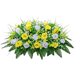 Yellow and White Saddle