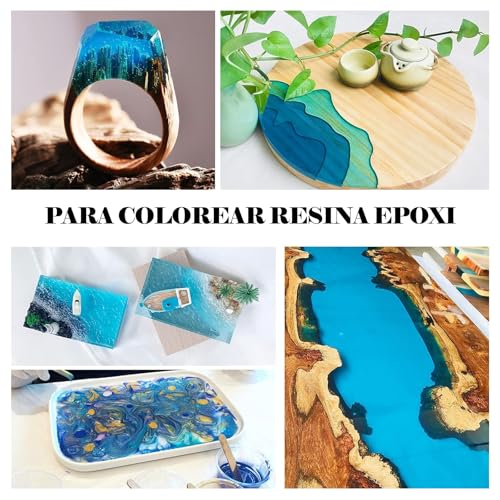 Miniatura 7 de Dewel Polvo De Mica 15 Colores X 10g, Pigmentos Para Resina Epoxi, Tintes De Elaboración De Jabones, Colorante Resina Epoxi Para Diy, Bombas De Baño, Velas, Maquillaje, Uñas Y Otros Manualidades