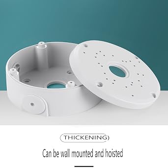 Universal Bullet Security Camera Junction Box Mount Bracket Plastic Rainproof Junction Box Mount Bracket for IP Camera Electric Enclosure, Indoor/Outdoor Wall Cable Junction Base Boxes (1 Pack)