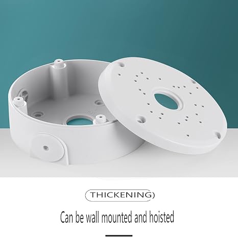 Universal Bullet Security Camera Junction Box Mount Bracket Plastic Rainproof Junction Box Mount Bracket for IP Camera Electric Enclosure, Indoor/Outdoor Wall Cable Junction Base Boxes (1 Pack)