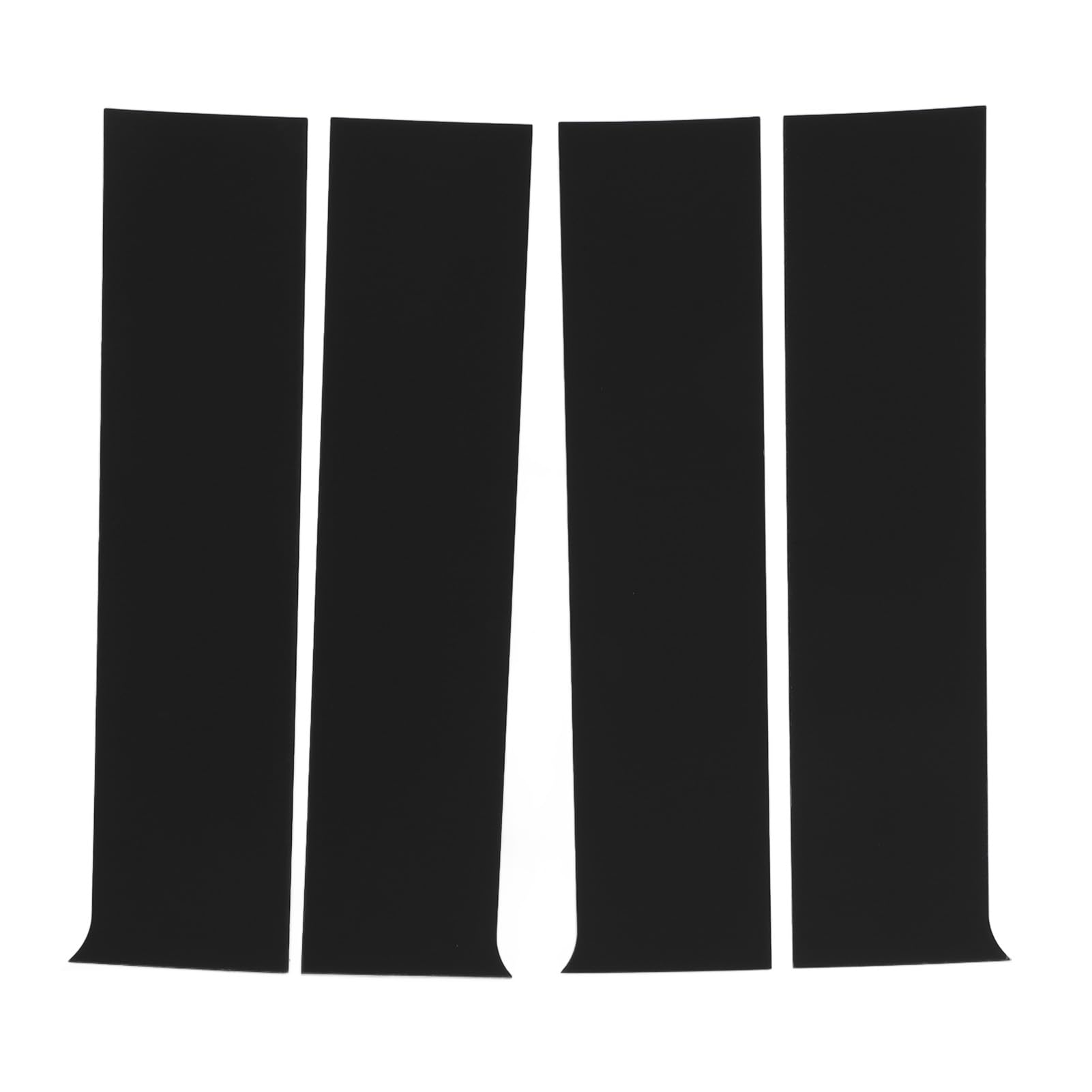 Keenso 4-pakowa Listwa Wykończeniowa Słupka Słupka w Kolorze Czarnym Błyszczącym, Osłona Okna Drzwi z PC z powierzchnią lustrzaną o Wysokiej Wytrzymałości, do Modelu 1500 2500 HD