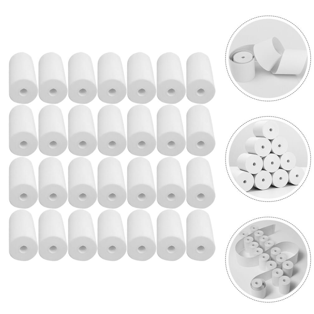 Rollo de Papel Térmico Blanco 25 Rollos para Recibos Impresora