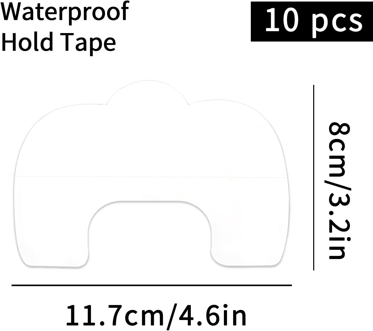 10 PCS Boob Tape, Invisible Adhesive Breast Tape for Women, Push Up Support Tape for A-D Cup,Sweatproof