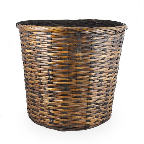 The Lucky Clover Trading Stain Rattan Planter, Brown Basket