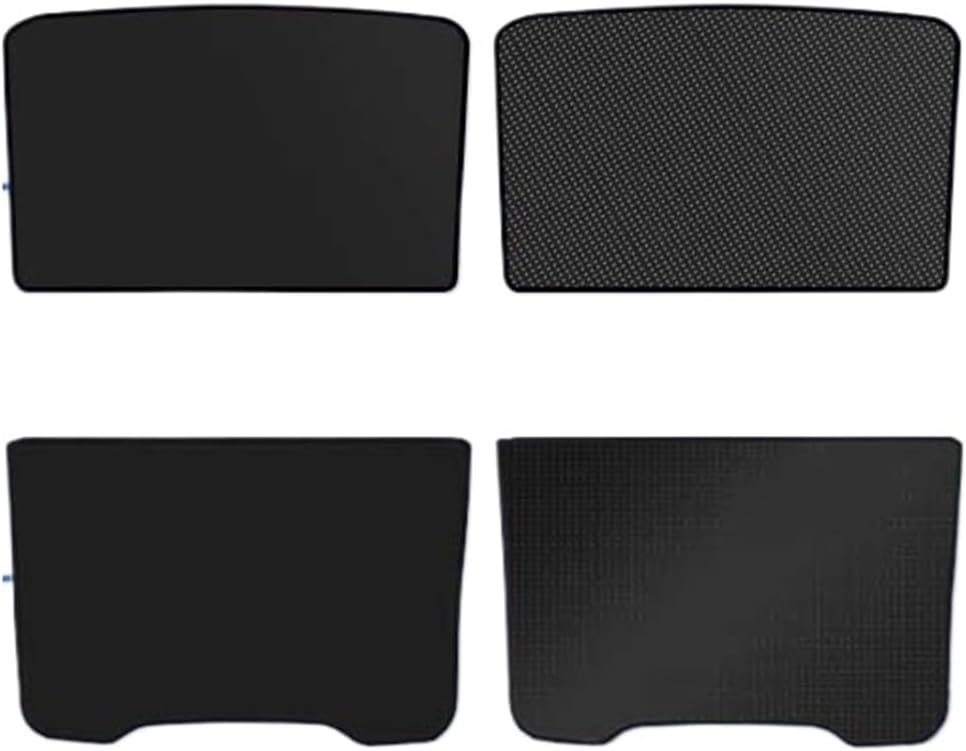 Fit for Tesla Model Y 2025 Sunshade Roof Ice Crystal Coatings Buckle Fixing Portable Foldable Sunshade Model Y Juniper 2025 Car sunroof Shade(My 2025 Black)