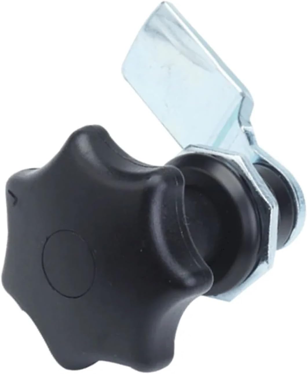 MS714-1 Cylindrical Lock Iron Sheet Cabinet Cylindrical Lock Plum Blossom Rotating Plastic Handle Switch Cabinet Door Lock 1Pcs