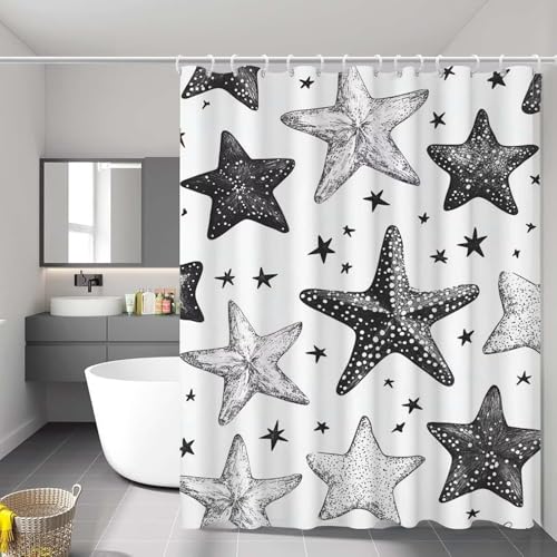Rideau douche 90x180 tissu imperméable séchage rapide baignoire - 2