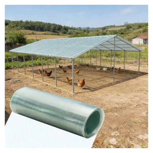 Planchas de Policarbonato para Tejados, Láminas de Repuesto para Exterior Resistentes a Altas y Bajas Temperaturas para Soláriums, Invernaderos Cultivo(0.8x2m)