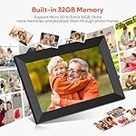 Frameo 10.1 Inch WiFi Digital Picture Frame, 1280x800 HD IPS Touch Screen Photo Frame Electronic, 32GB Memory, Auto-Rotate, Wall Mountable, Share Photos/Videos Instantly via Frameo App from Anywhere - Image 4