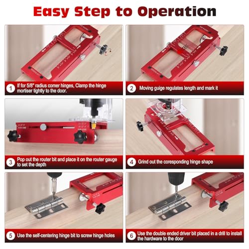 Guide de perçage de porte en aluminium outil de porte réglable de précision