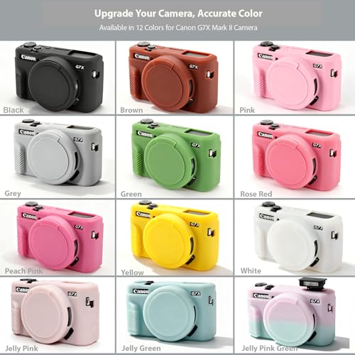 Funda para cámara Canon G7X Mark II de silicona flexible miniatura 7