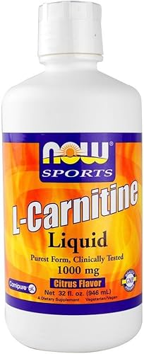 Now Foods Sports L-Carnitina líquida sabor cítrico 1000 mg 32 fl oz 320fl oz