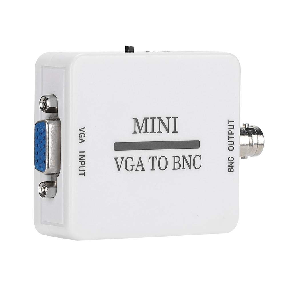 VBESTLIFE Convertitore VGA a BNC, Adattatore Video HD VGA a BNC Mini convertitore 1080P per videoconferenza Monitor Home Theater HDTV, TV, Computer, ECC.