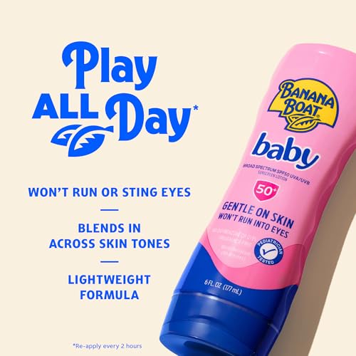 Image of Banana Boat Baby Sunscreen Lotion SPF 50, Infant Sunscreen, 6 fl oz