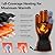 SAMZX Heated Gloves for Men Women, Electric 3-Level Heating Gloves with Touchscreen, Rechargeable Battery Powered Winter Warm Glove Liners for Motorcycle Skiing Hiking Cycling Hunting Outdoor Work, L