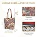 Signare Tapestry Shoulder Bag Tote Bag for Women with Red Flower and Bird William Morris Strawberry Thief Design (SHOU-STRD)