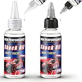 Gulfmew 2 Bottles Racing Silicone Shock Oil 50WT 710CST 2OZ, RC Car Shock Oil for Lubricating R/C Radio...