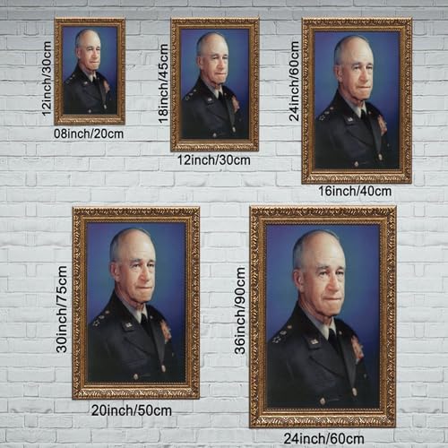 Impression sur toile Omar Bradley déco bureau tableau suspendu 30x45cm