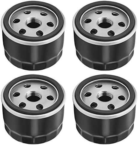 AWHLLRY 49065-7007 49065-0721 Oil Filter for 12 050 01-S 492932s Kawasaki FR691V FR651V FR730V FX600V FR541V FR600V FX600V FS730 FX600v FS451V FS481V FS691V FS651V 4 Cycle Engine FB460V FC420V (4 PCS)