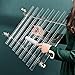 CVNC 440HZ 8 Note CDEFGABC Quartz Crystal Singing Harp Including Alumina Carrry Case Healing Musical Instrument for Sound Therapy