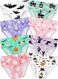 BliBliTaTa Girls' Underwear,Soft Cotton Tagless Panties for Toddlers' & Little Kids' Comfort,Breathable Briefs in Sizes 18-24 Months,2T,3T,4T,5T,6T,7,8,10,12 Years Old,8-Pack Castle Bat-2T