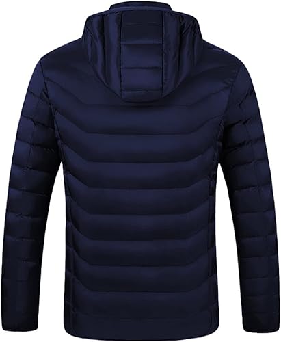 Miniatura 4 de Chaqueta térmica para mujeres y hombres, abrigo de invierno cálido para invierno, abrigo de plumón recargable, chaqueta de calefacción USB, chaqueta