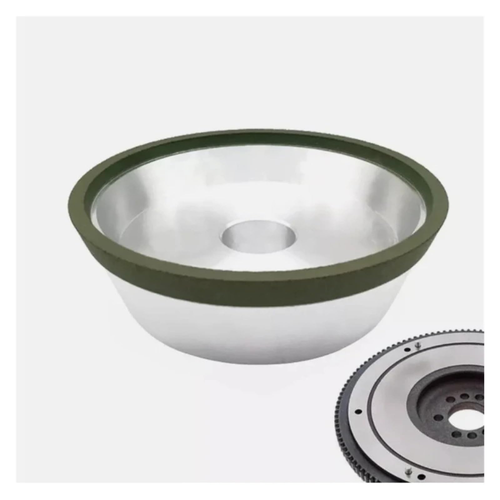 Adecuado for hierro fundido, muela abrasiva con volante de inercia 6" | Árbol de 1-1/4", tipo 11V9 - Copa acampanada, apto for hierro fundido(4 inch)