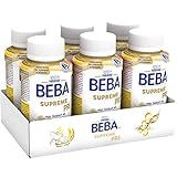 Hergestellt in Deutschland* Nestlé BEBA SUPREME PRE Anfangsmilch: trinkfertige Portionsflaschen, mit Omega 3, 6er Pack (6x200 ml)