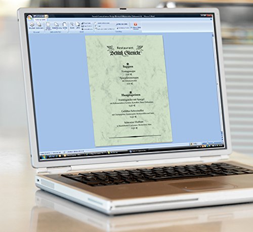 SIGEL DP263 Hochwertiges Marmor-Papier pastellgrün, A4, 100 Blatt, Motiv beidseitig, 90 g, Briefpapier, Speisekarte, aus nachhaltigem Papier