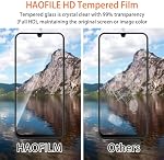 HAOFILM [2 Pack] Tempered Glass Screen Protector Compatible for Samsung Galaxy A50, A30, A30S, M31, M21, Easy-Install, Bubble Free,Touch Sensitive