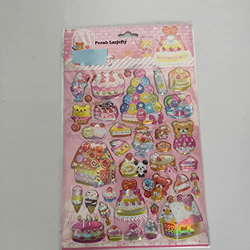 Peeab Larjefty DecalsCake stickers, kids stickers, students, girls, girls, vinyl waterproof durable laptop stickers decals