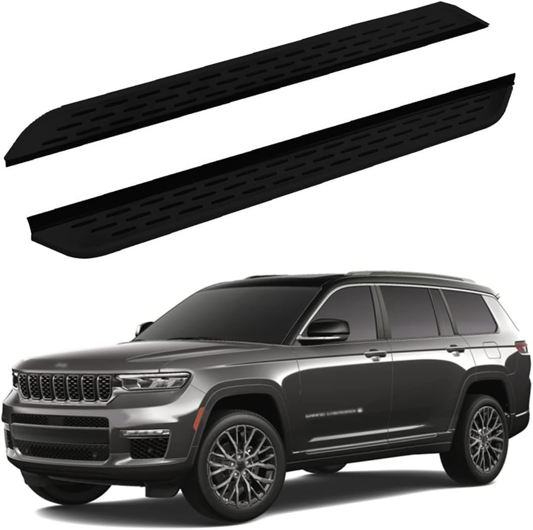 FTAPACCE 2PCS Running Boards Side Steps Nerf Bars Side Pedals Aluminum Protector Fits for Jeep Grand Cherokee L 2022-2023 (HKL)