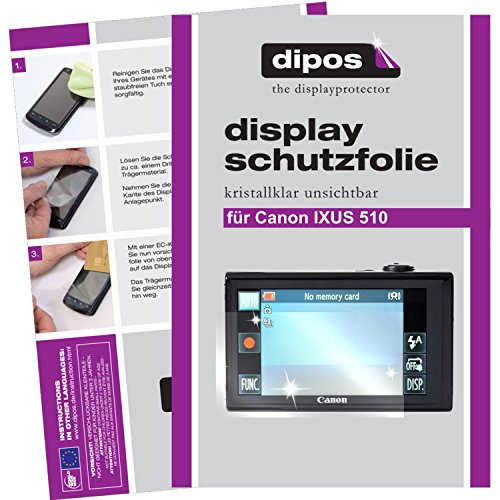 I 6X Pellicola Protettiva Compatibile con Canon IXUS 510 di Protezione Cristallo