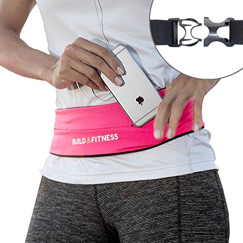 Laufgürtel, voll Einstellbarer Verschluss, Fitness-Gürtel, Schlüsselclip. Kompatibel mit iPhone XS,11 pro, Samsung. Unisex. Für Training in Fitness-Club, Übungen, Radfahren, Laufen