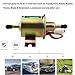 Universal Electric Fuel Pump Kit for All 12V Cars Trucks Boats Carburetor Lawn Mower, DC 12V (3-6PSI) Fuel Pump+ 2M 5/16
