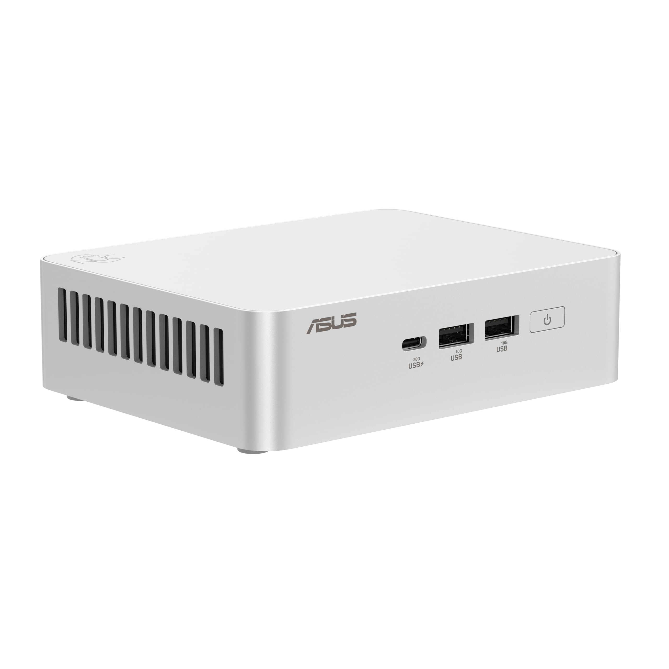 ASUS NUC 15 PRO+, Intel Core Ultra 9 285H, NO RAM/SSD, Barebone, Bianco | DDR5-6400, Scheda Grafica Integrata, Wi-Fi 7, Bluetooth 5.4, Compatibile con Windows 11 Pro e Windows 11 Home