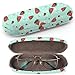 Produktbild Hardcase Brillenetui Sonnenbrillenetui Brillenbox Kunststof Clamshell-Art-Brillen-Fall mit Brille-Reinigungstuch (Watermelon Bright)