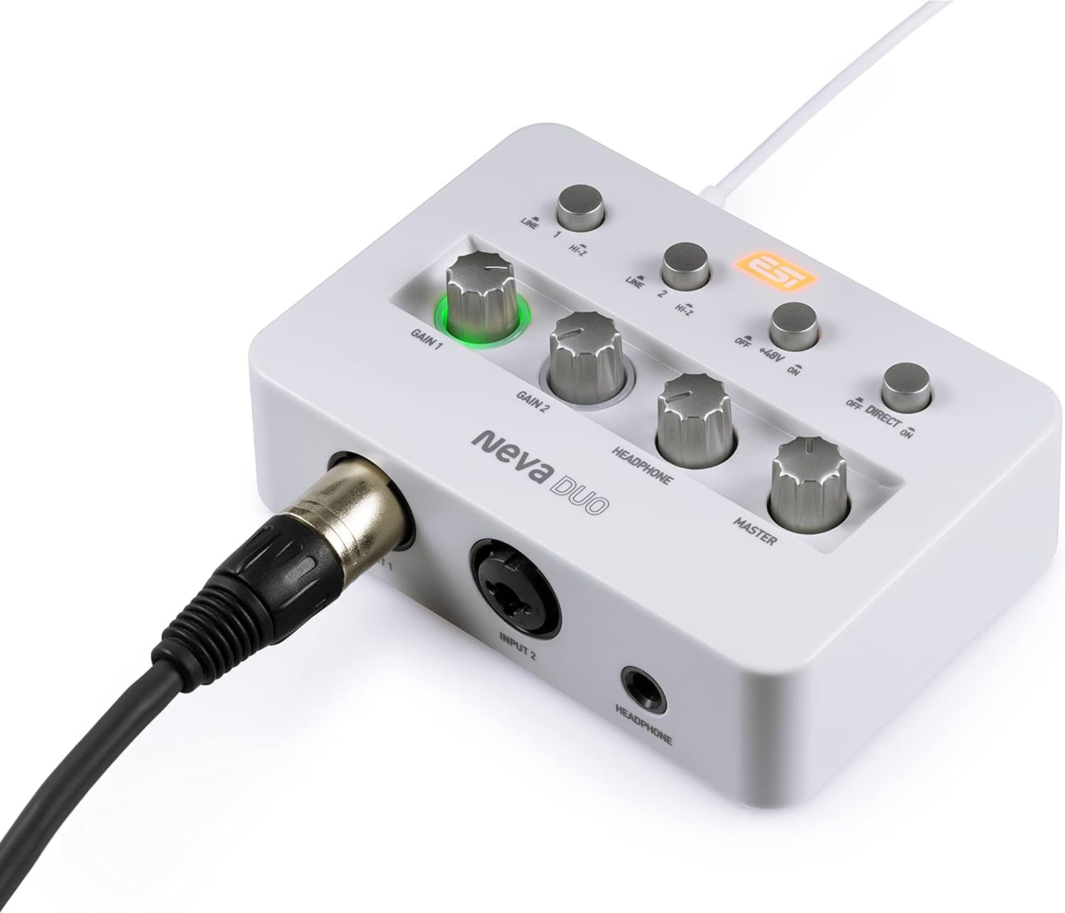 ESI Neva Duo | Adattatore Audio USB Ultra Mobile per Chitarra & Microfono 24-bit / 192 kHz
