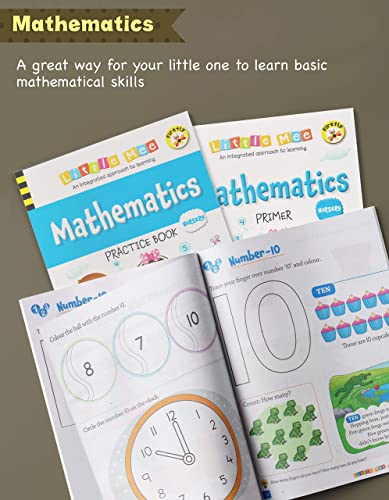 Image of Little Mee Nursery Books for Kids Learning | English, Maths, GK, Rhymes, Stories, Drawing, Colouring Activities | Preschool Worksheets | 2 to 4 Years [Paperback] Content team at Chetana Publications