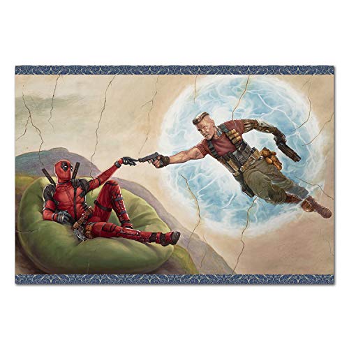 Printing Pira Deadpool 2 Poster - Renaissance Art Work - Deadpool and Cable (11x17)