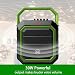 SHIDU Portable Pa System 30W Bluetooth Pa Speaker con dos micrófonos inalámbricos...