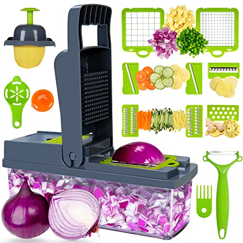 Bemece Vegetable Chopper with 8 Blades