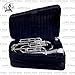 SOUND SAGA® Euphonium 4 Valve Bb Pitch Including Carry Case & Mouthpiece (Silver)