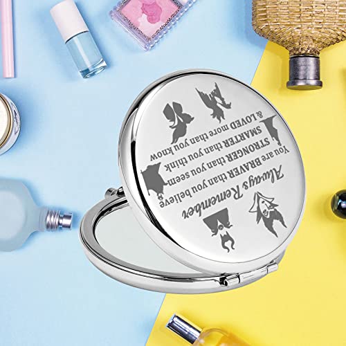 Espejo de bolsillo redondo KEYCHIN para maquillaje miniatura 4