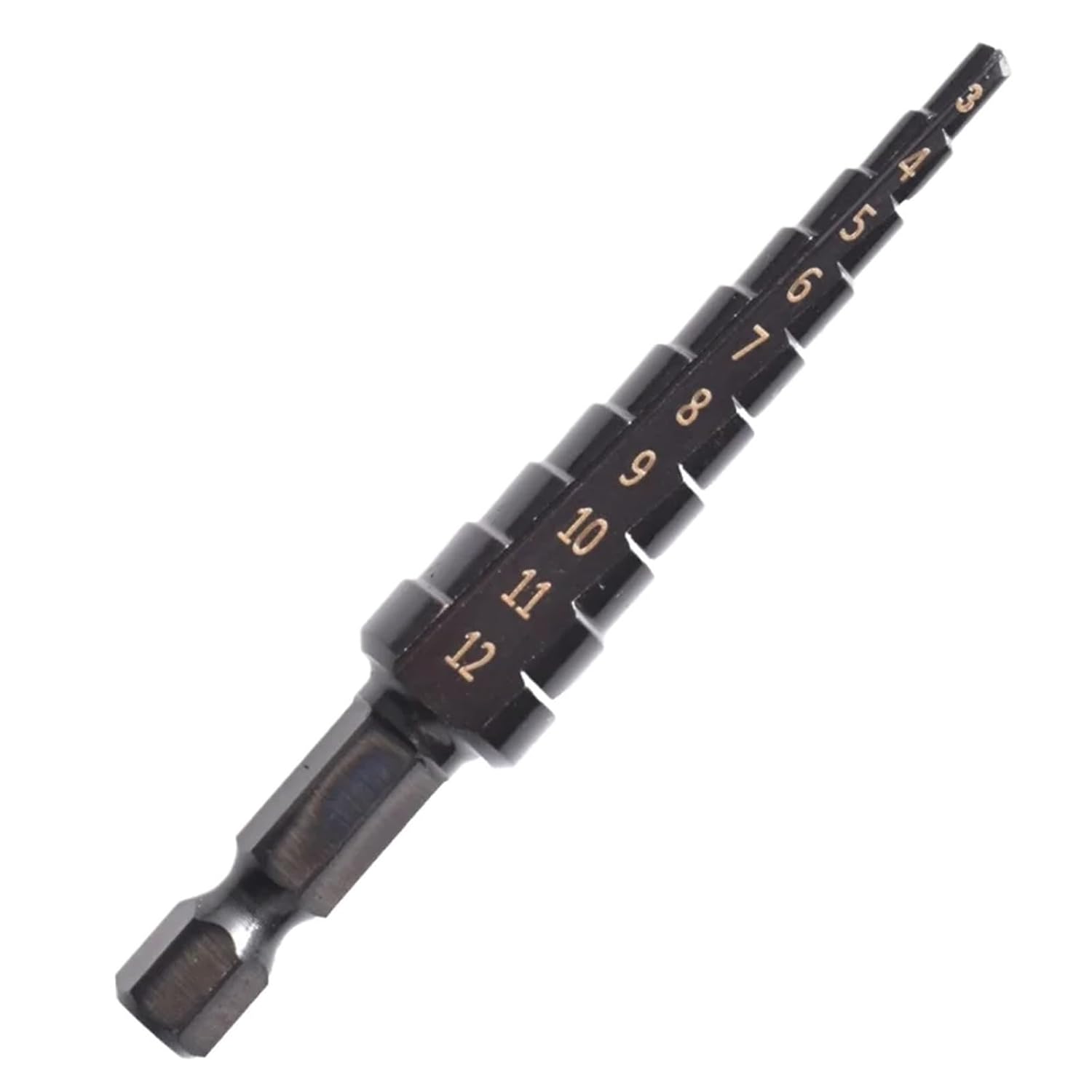 3-12mm 4-12mm 4-20mm HSS Straight Groove Drill Bit Set Titanium Coated Wood Metal Hole Cutter Core Drill Bit Set(4-20 Black)