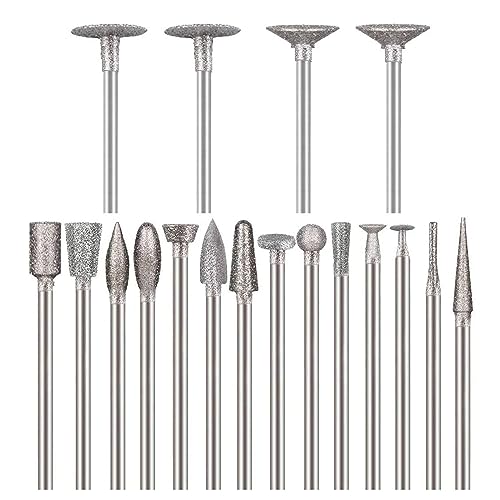 Forets de meulage diamant durables pour outils rotatifs, gravure sur verre nette - 2
