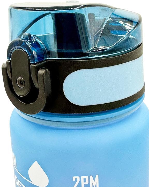 Miniatura 6 de BariatricPal Hydrate & Inspire - Botella de agua motivacional de 32 onzas, edición sin popote