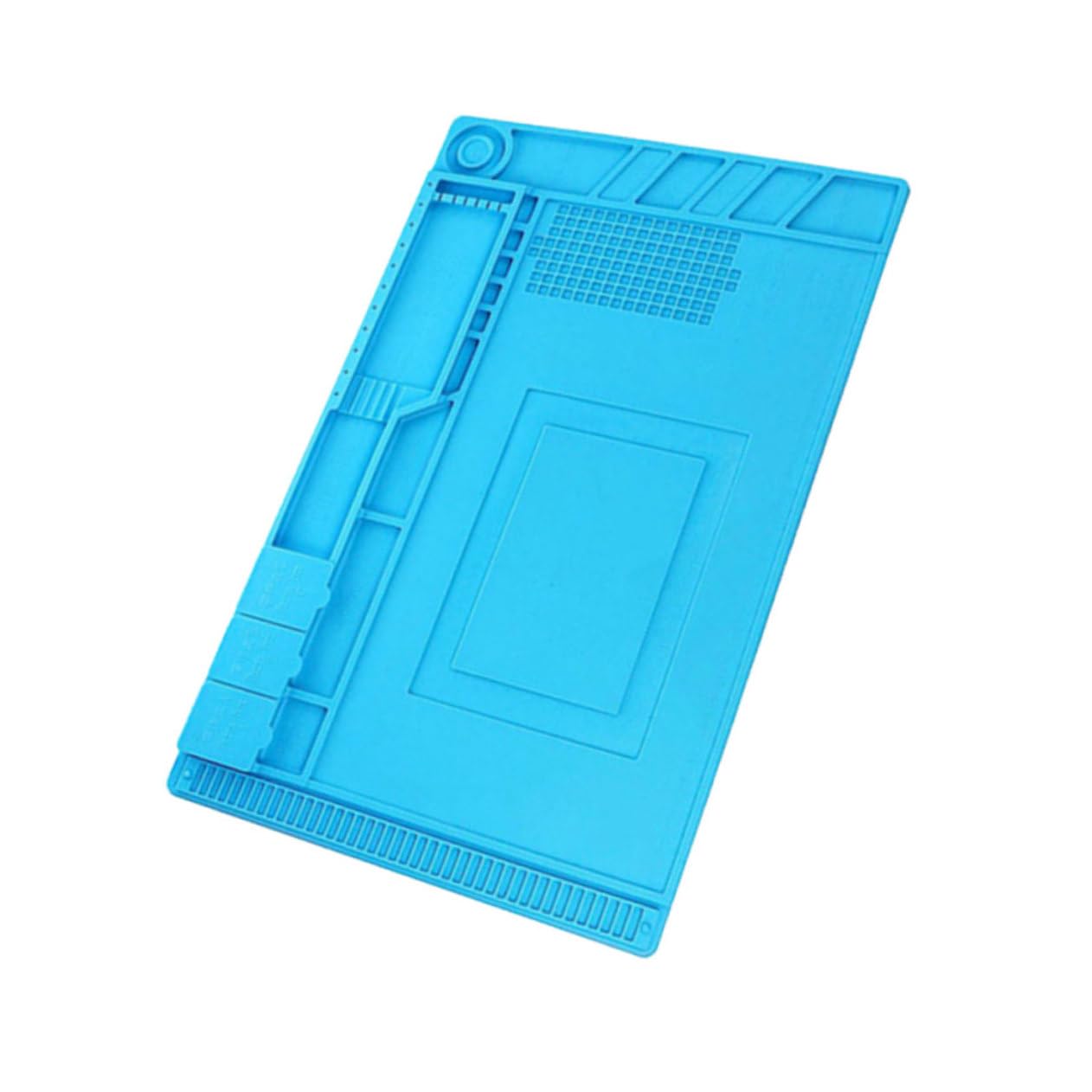 Veemoon Silicone Heat Resistant Repair Pad Portable Magnetic Work Mat for Phone Repairing for Storing Screws and Soldering Electronic Parts for DIY Projects