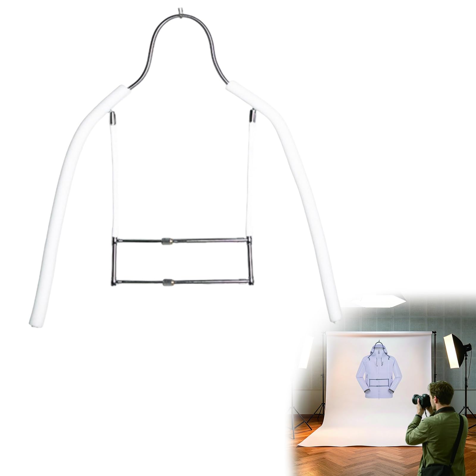 Labasuan Men Mannequin Dress Form Invisible Hanger For Clothing Photography