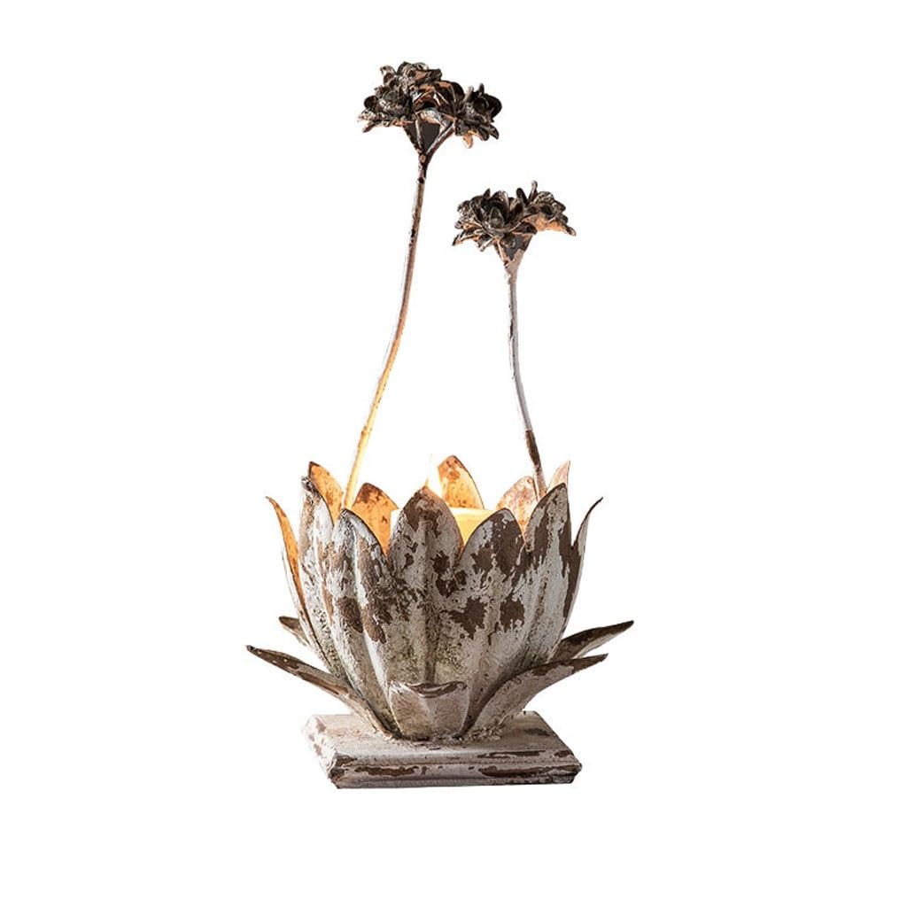 Candle Holder European Retro Candle Holders, Ring, Iron Flower, Suitable For Candlelight Dinners And Table Centerpieces Decorate Candlestick